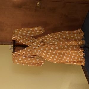 Dress-danny and nicole-size 14, mustard color, lightly worn.